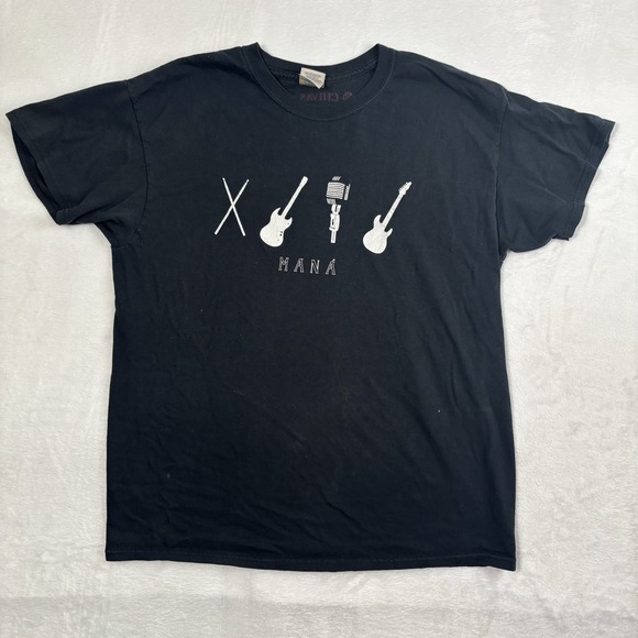 Gildan Other - VTG Y2K Mana Chivas Band of Brotherhood Black Short Sleeve Graphic Shirt Men's L
